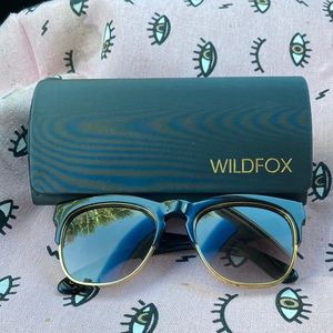WILDFOX Clubfox Sunglasses With gold tone trim